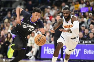 乔治空砍36分约基奇22+12 默里45+8掘金险胜爵士